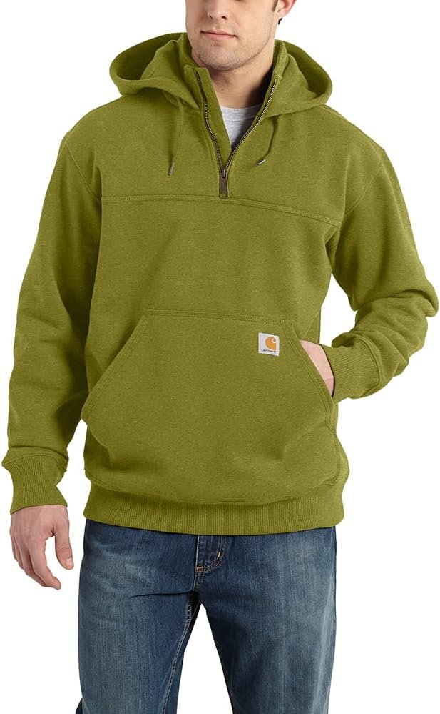 Carhartt Mens Rain Defender Loose Fit Heavyweight Quarter-Zip Sweatshirt