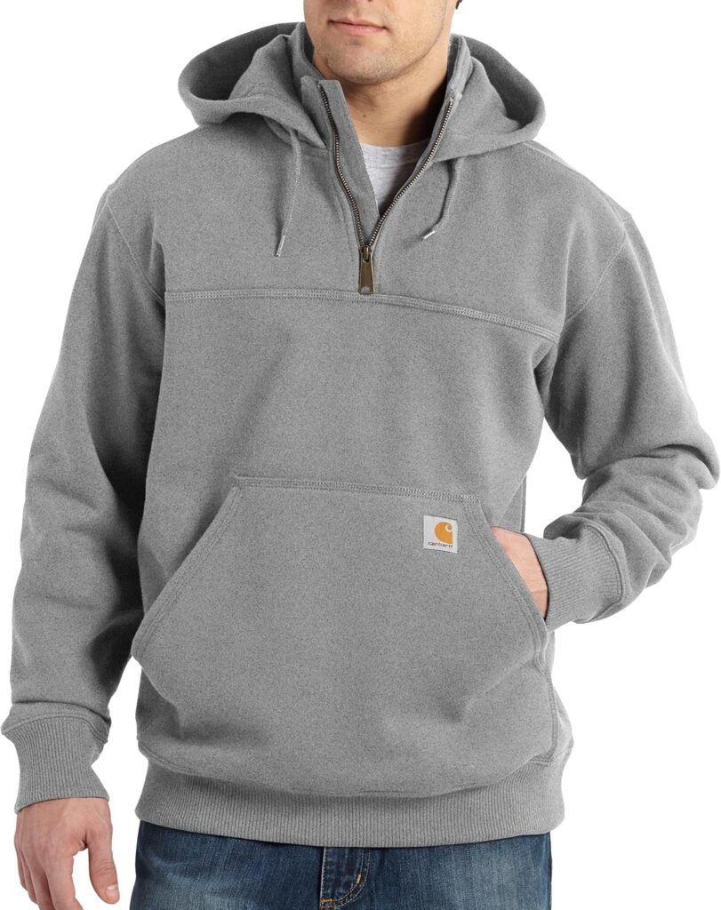 Carhartt Mens Rain Defender Loose Fit Heavyweight Quarter-Zip Sweatshirt