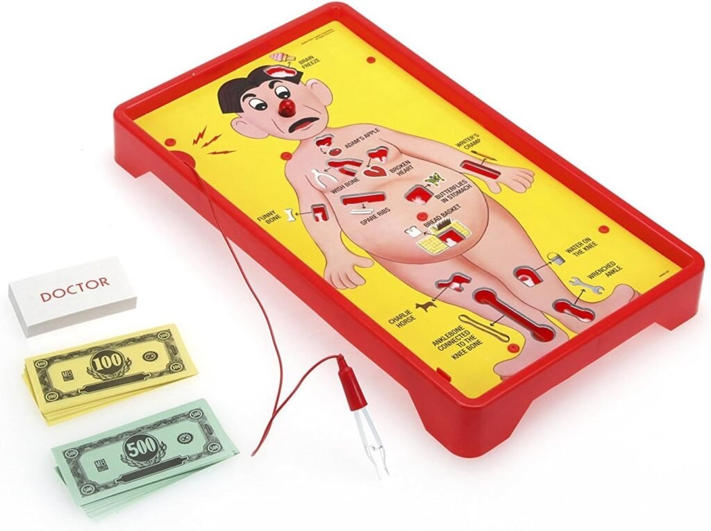 Operation Electronic Board Game, Family Games for Kids Ages 6+, Kids Board Games for 1+ Players, Funny Games for Kids, Kids Gifts (Amazon Exclusive)