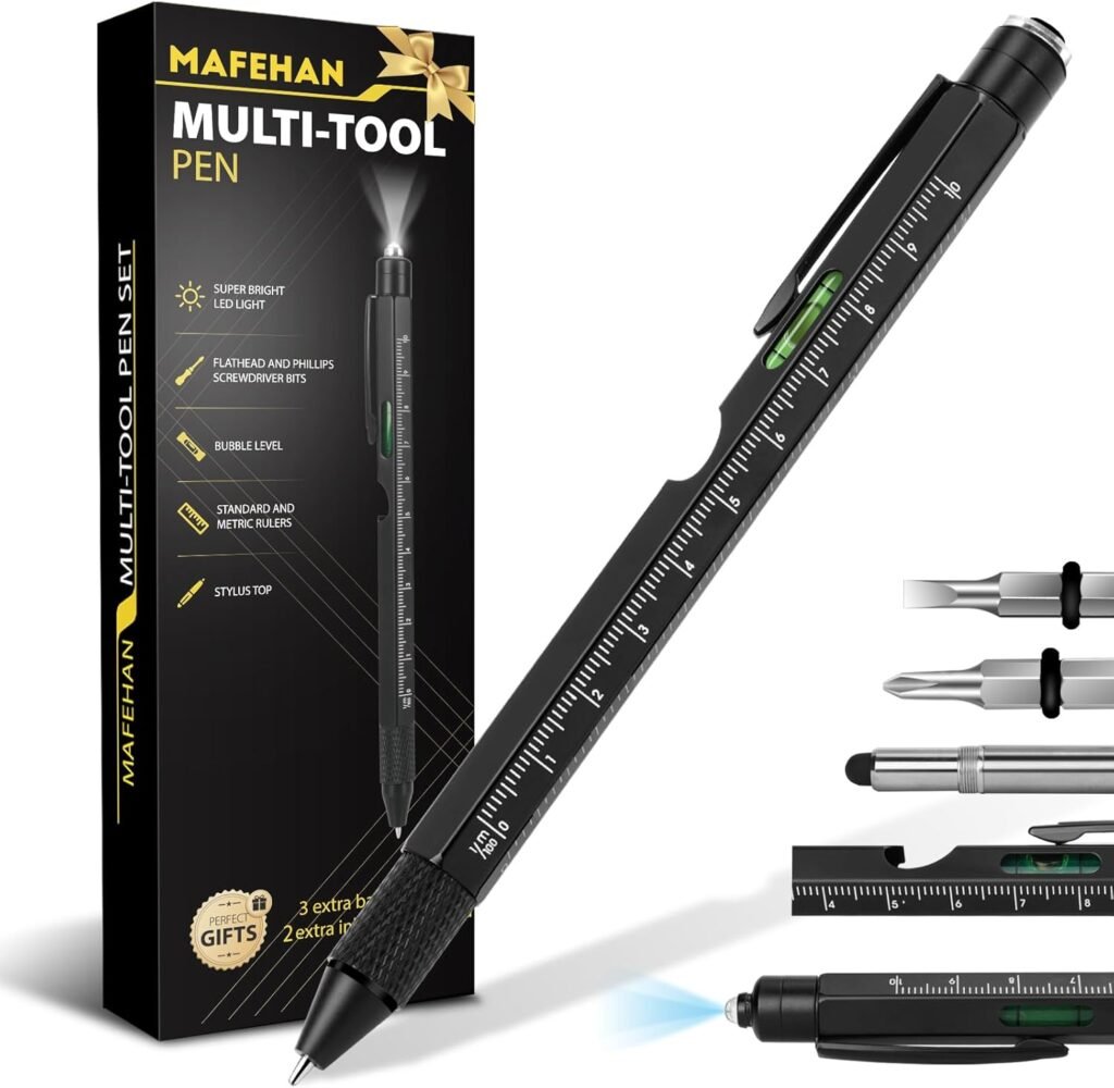 Valentines Day Gifts for Him, 9 in 1 Multitool Pen Gifts for Men, Boyfriend Husband Mens Valentines Gifts, Unique Mens Valentines Gifts, Birthday Gifts for Men