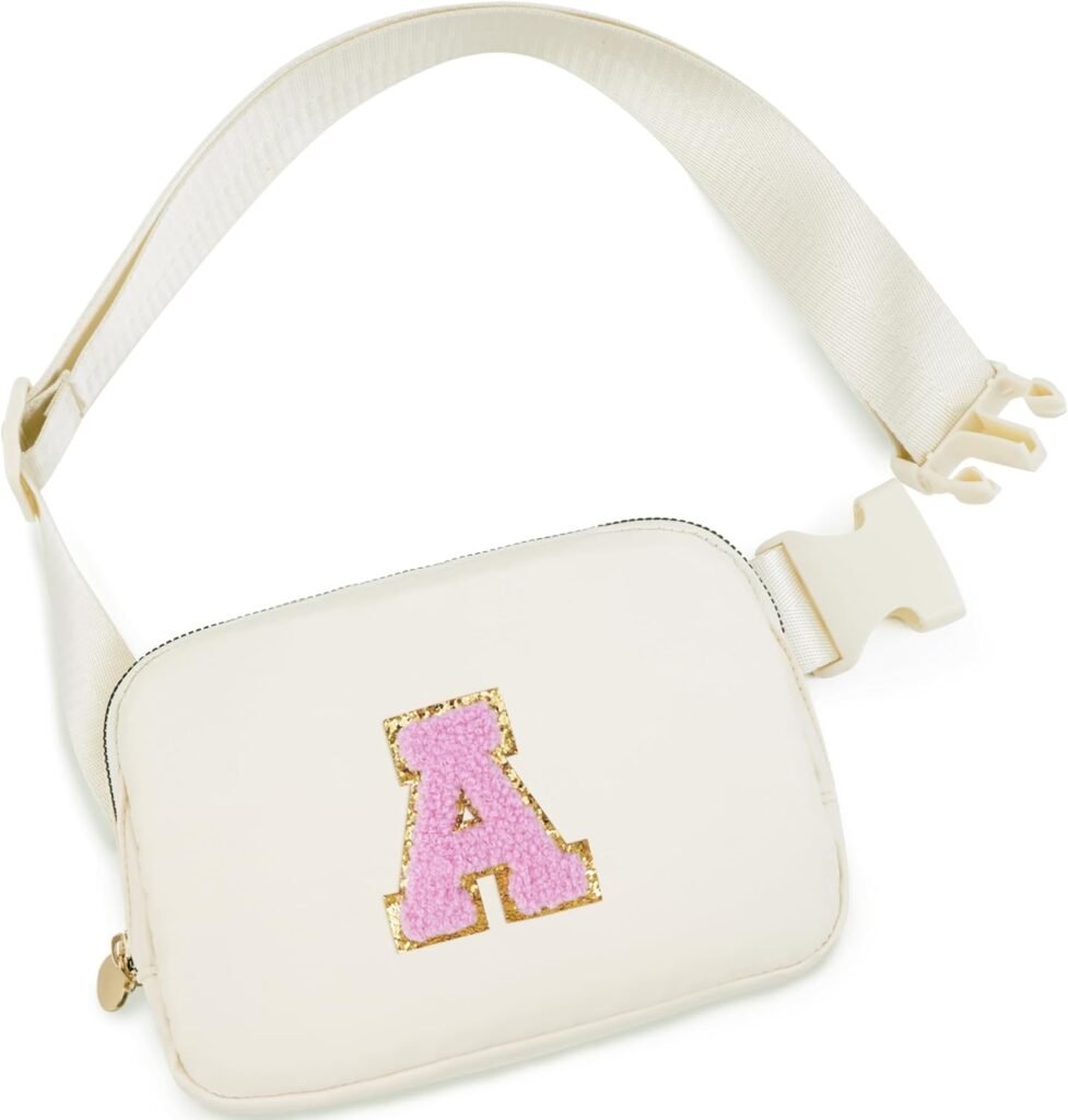 Birthday Gifts for 4 5 6 7 8 9 10 11 12 13 Year Old Girls,Easter Gifts for Teens Kids Daughter Sister Her,Fanny Pack Crossbody Bag Belt Bag Cute Trendy Stuff | Cream,A
