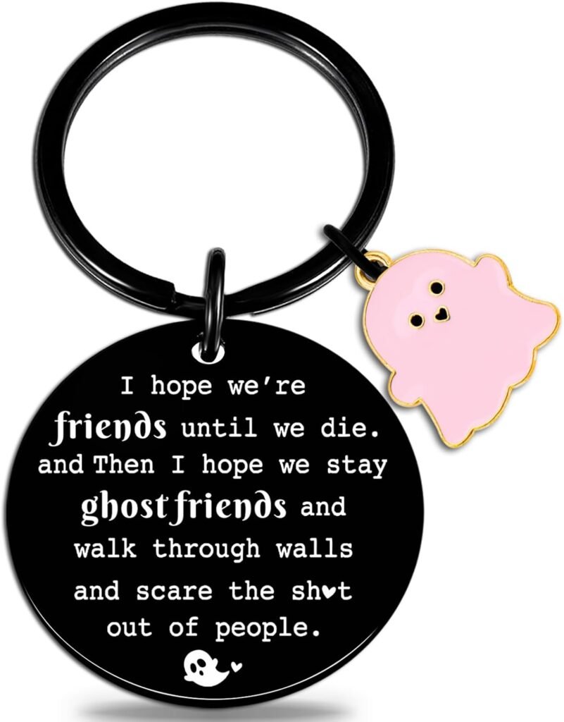igvean Best Friend Keychains Funny Birthday Gift for Friends Christmas Halloween Gifts for Friend Classmates