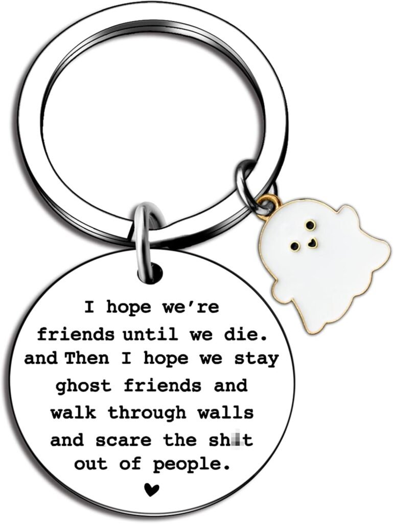 igvean Best Friend Keychains Funny Birthday Gift for Friends Christmas Halloween Gifts for Friend Classmates