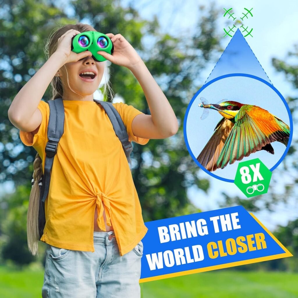 LETS GO! Binocular for Kids, Compact High Resolution Shockproof Binoculars